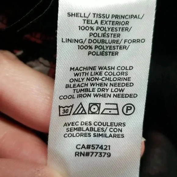 {Ann Taylor Factory} Floral Print Polyester Ruffled Blouse - Picture 13 of 14